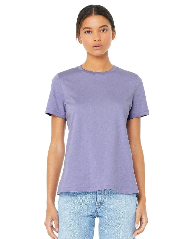 Bella+Canvas Ladies Relaxed Short Sleeve Jersey T-Shirt | Dark Lavender