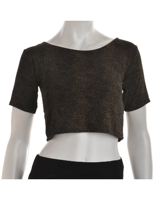 Fantastic Offers Black Lycra Top