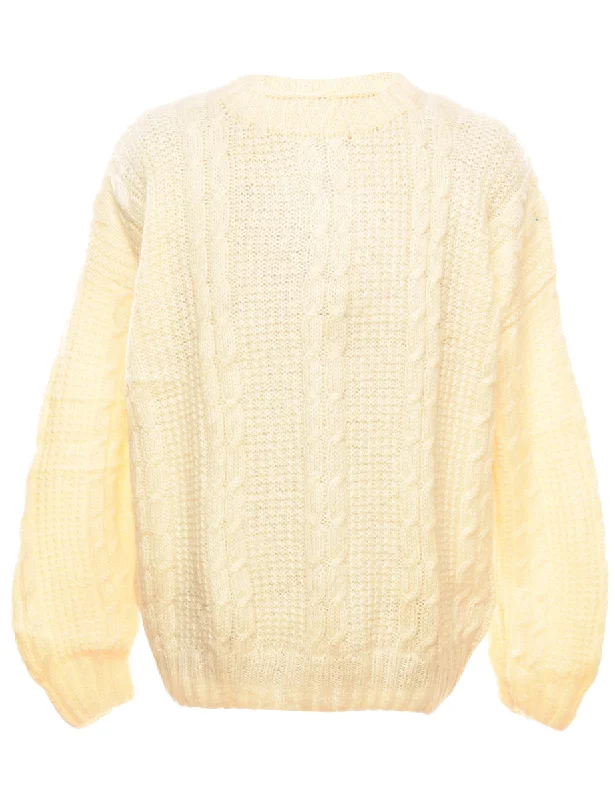 While Supplies Last Cable Knit Jumper - XL