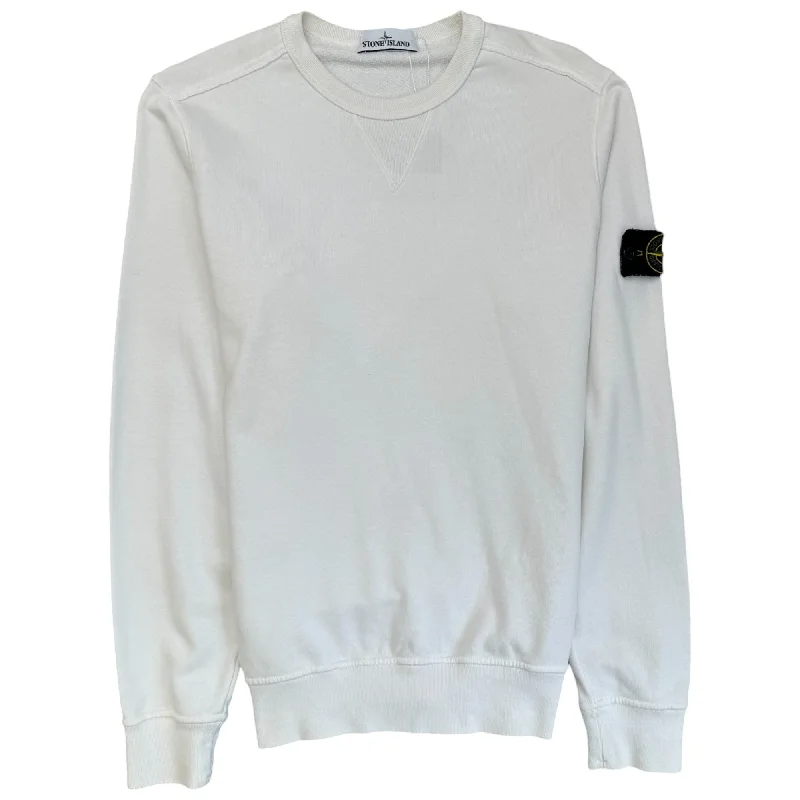 Price Blitz Men's Applique Logo Sweatshirt White Size M