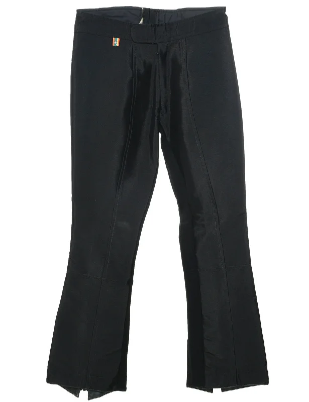 Act Fast Black Ski Trousers - W30 L28