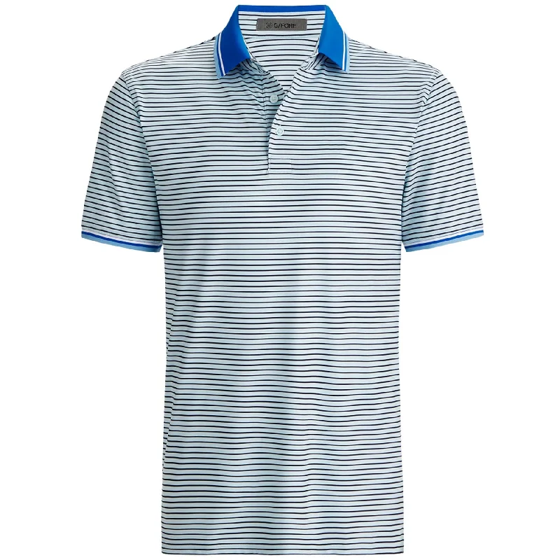 Price Meltdown Rib Collar Tech Jersey Faded Logo Polo Daybreak - AW24
