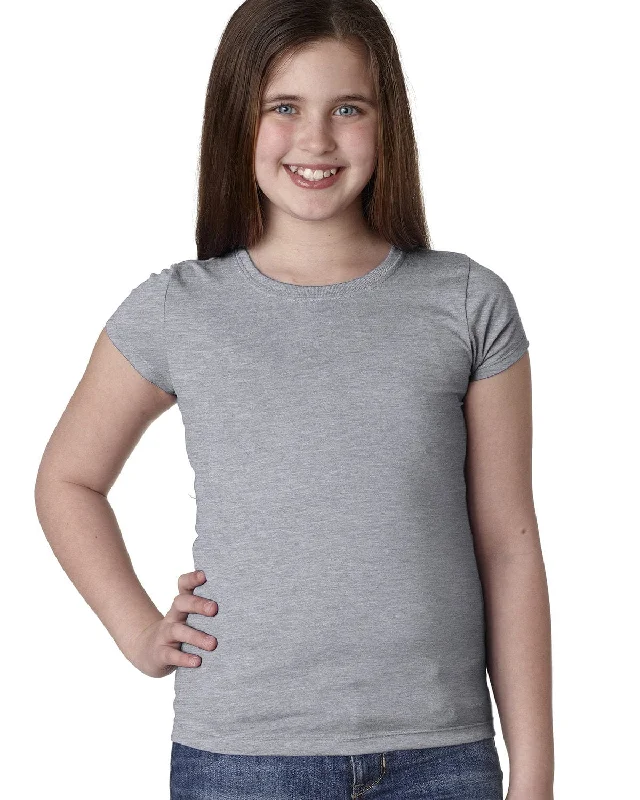 Super Bargain Next Level Girls Princess Tee | Heather Gray