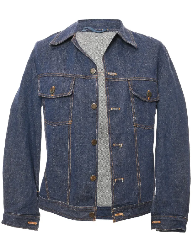 Closeout Deal Button Front Denim Jacket - M