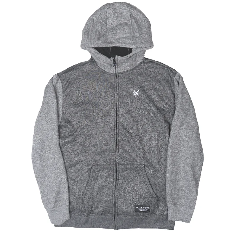 Deep Discounts ZOO YORK SHERPA ZIP JACKET BLACK MARLED - ZY30H80BM