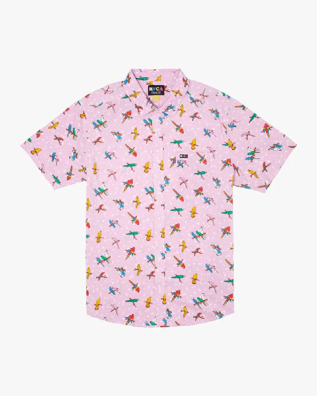 Final Offer Lp X Klw Parrots Short Sleeve Shirt - Pink