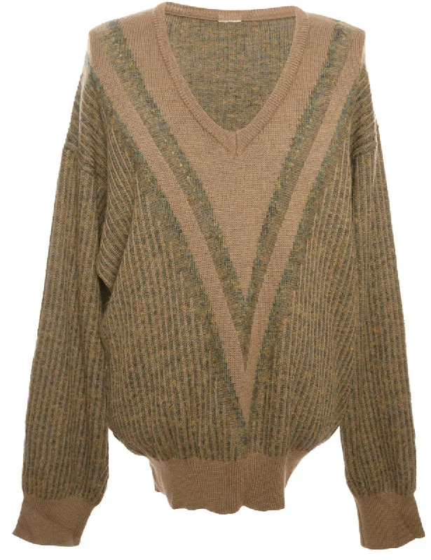 Weekend Deal Brown Long Sleeved Jumper - M