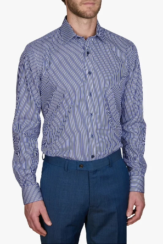 Abelard | Grosetto Fine Twill Stripe Slim Fit Casual Shirt