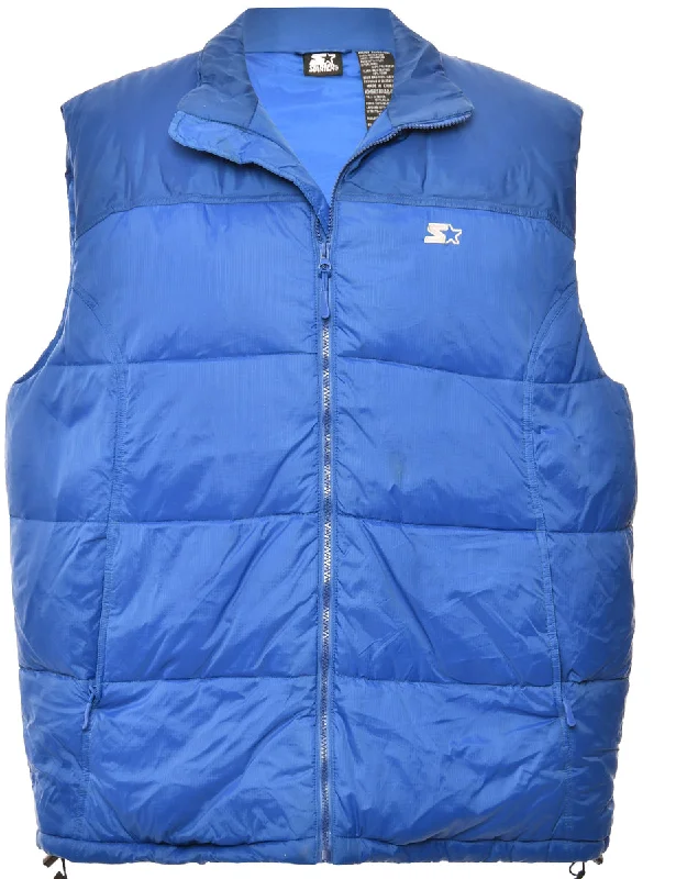 Massive Deals Bright Blue Puffer Vest - M