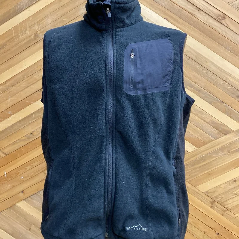 Time-Limited Offer Eddie Bauer Wind cutter fleece vest- MSRP $150 : Black -men-XXL