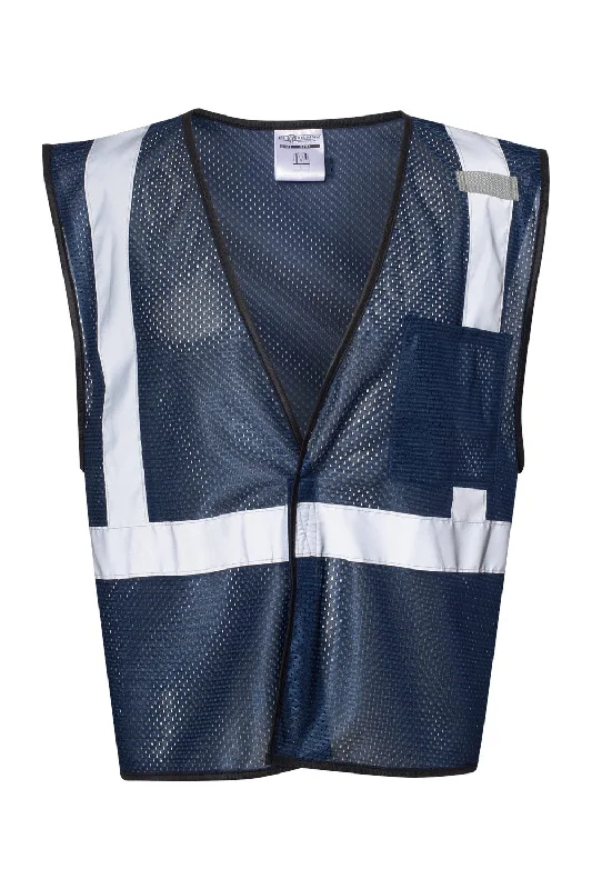 Hurry In Kishigo Mens EV Series Enhanced Visibility Non-ANSI Vest - Navy Blue