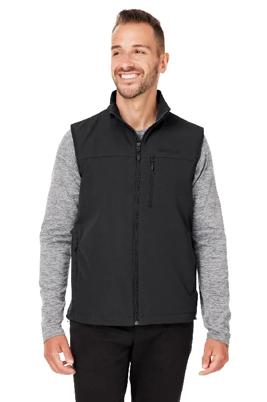 Marmot Mens Tempo Water Resistant Full Zip Vest - Black - Closeout