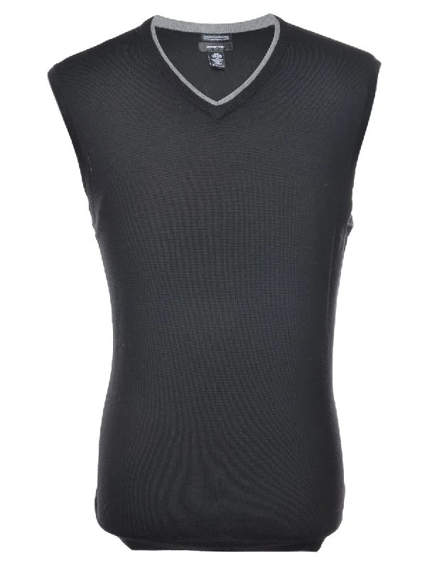 Special Price Black Sweater Vest - M