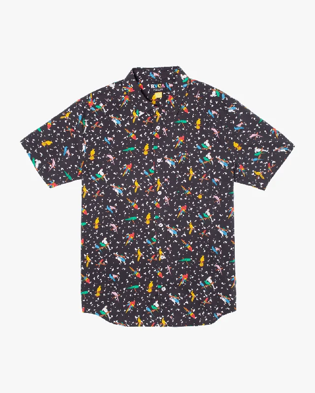 Lowest Rates Lp X Klw Parrots Short Sleeve Shirt - Black