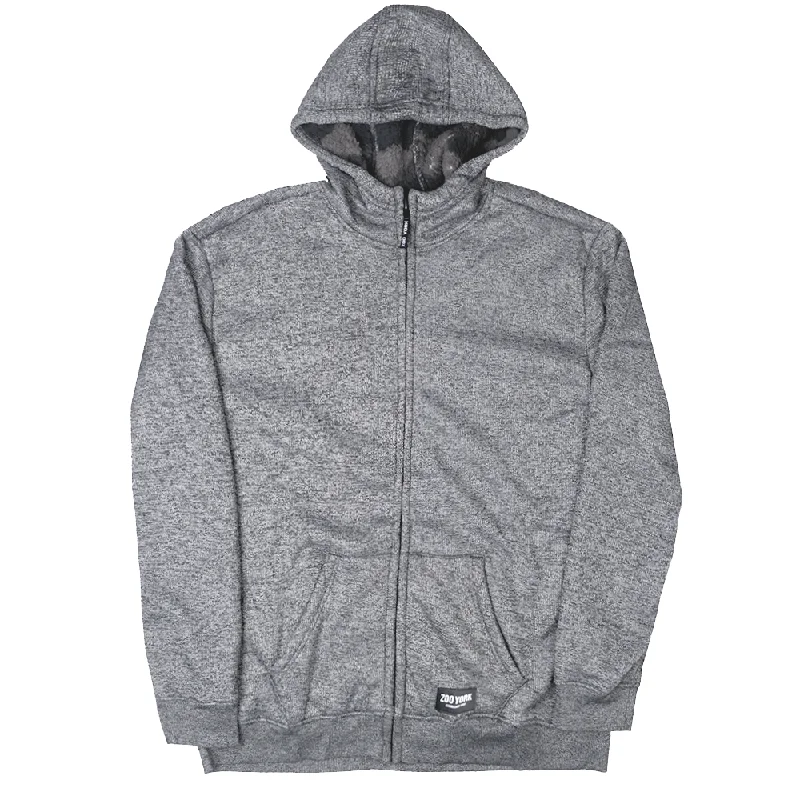 Massive Deals ZOO YORK SHERPA ZIP JACKET GREY MARLED - ZY30H72BM