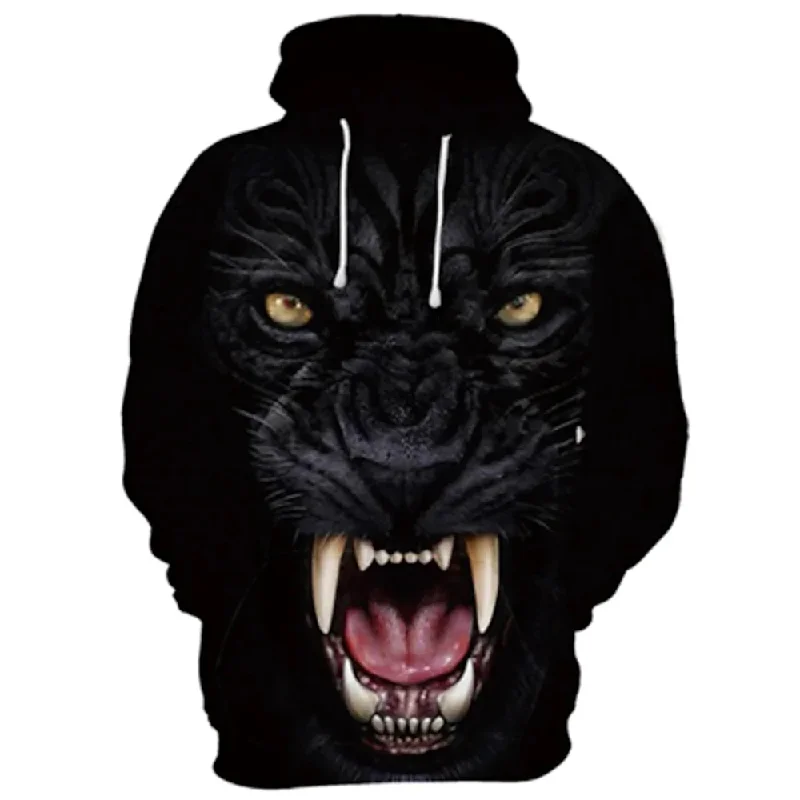 Exclusive Savings 3D PRINT HOODIE WITH WOLF PRINT Print