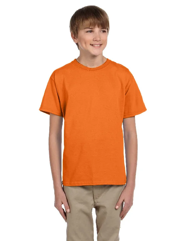 Fruit of the Loom Youth T-Shirt | Safety Orange