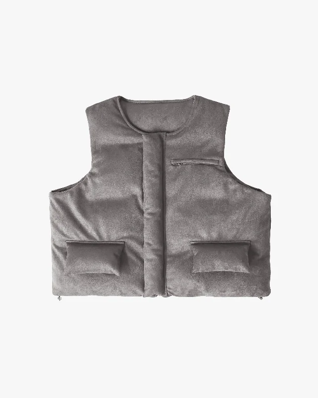 Super Sale EPTM SUEDE BUBBLE VEST-GREY