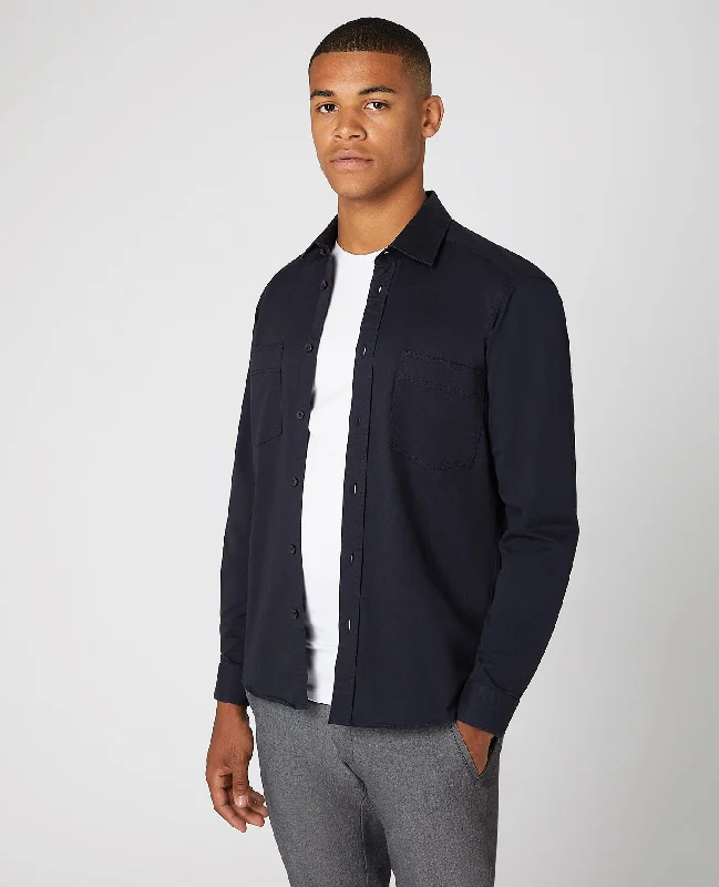 Weekend Deals That Impress Regular Fit Cotton-Stretch Overshirt