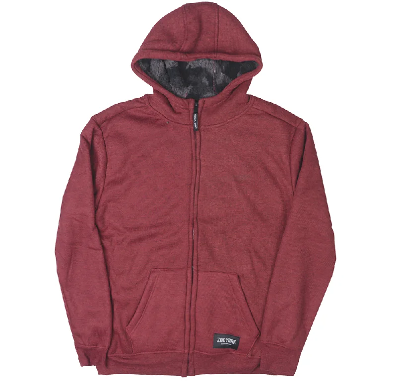 Low Prices ZOO YORK SHERPA ZIP JACKET CORDOVAN MARLED - ZY30H72