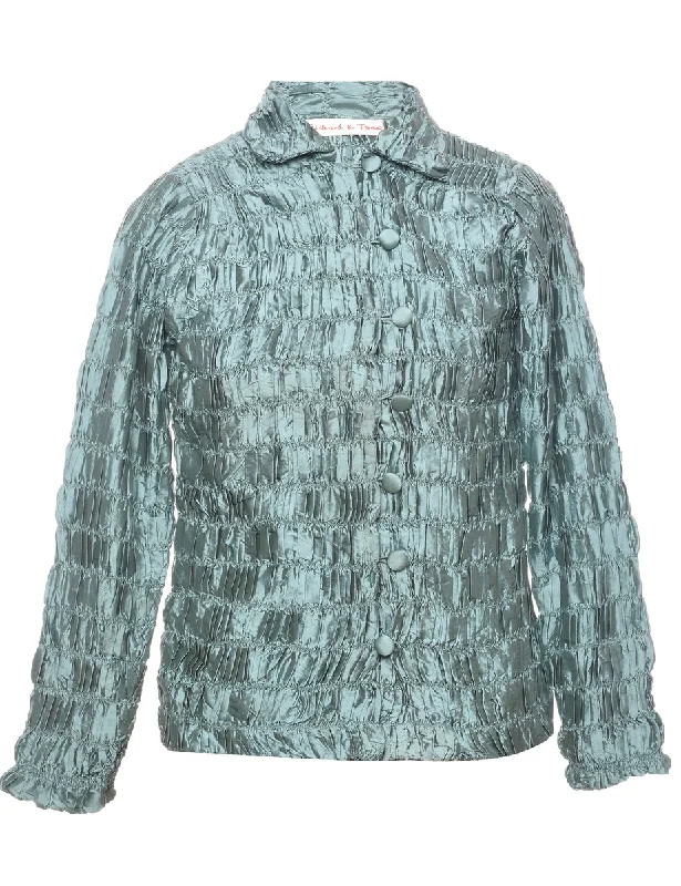 Discount Deals Button Front Evening Jacket - M