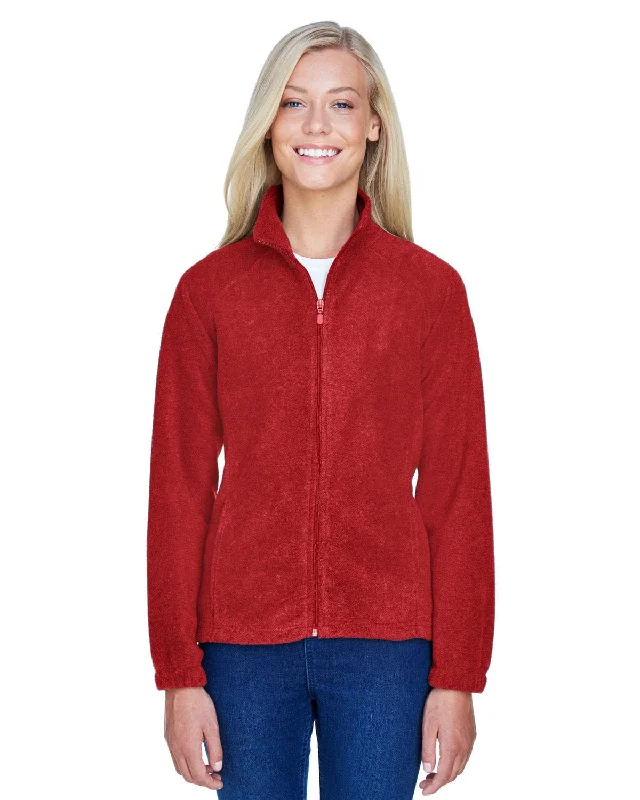 Last Chance Harriton Ladies Full-Zip Fleece Jacket | Red