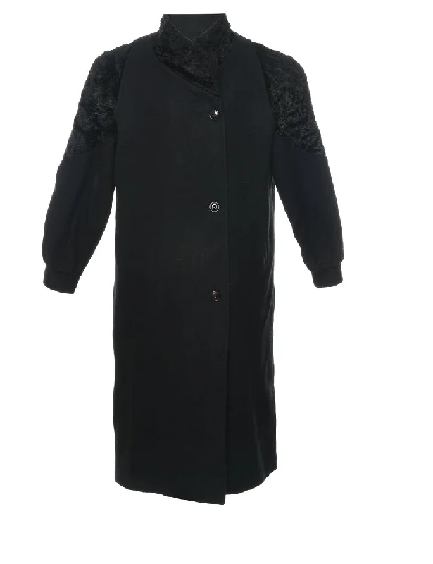 Fantastic Savings Black Wool Coat - L