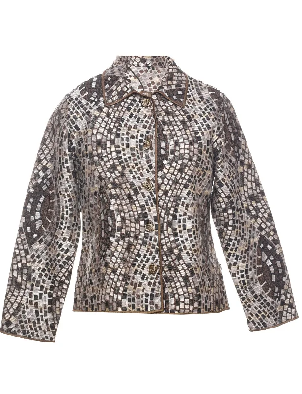 The Best Prices Button Front Tapestry Jacket - M