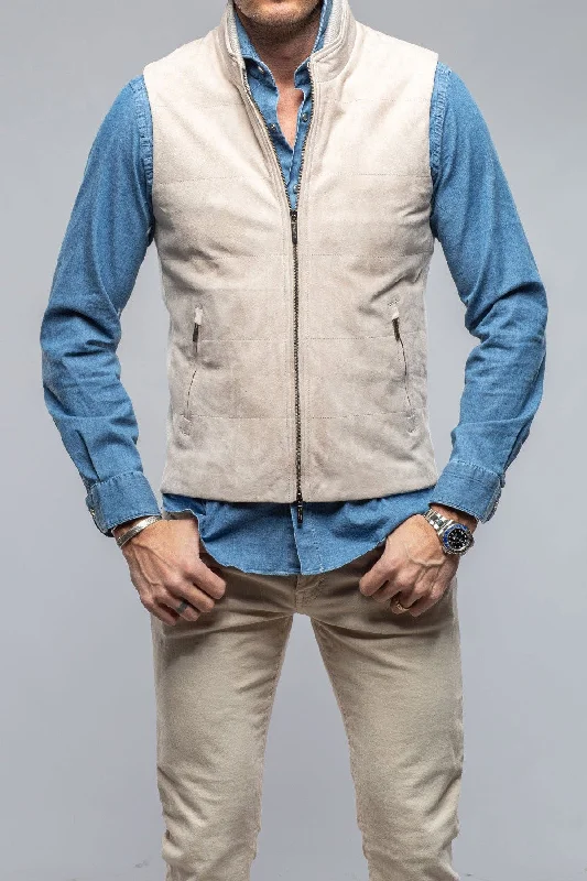 Limited Supply Huracan Suede Vest in Ivory