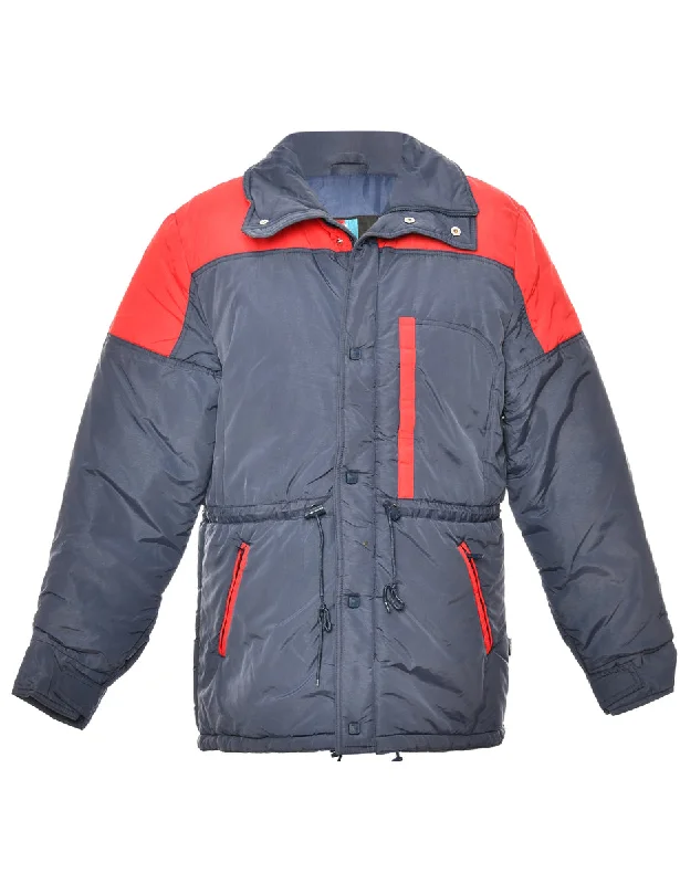 Hot Buy Blue & Red Zip-Front White Stag Ski Jacket - L