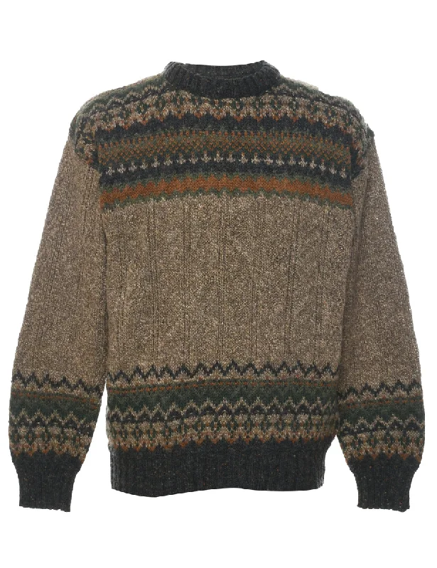 Super Bargain Brown Jumper - M