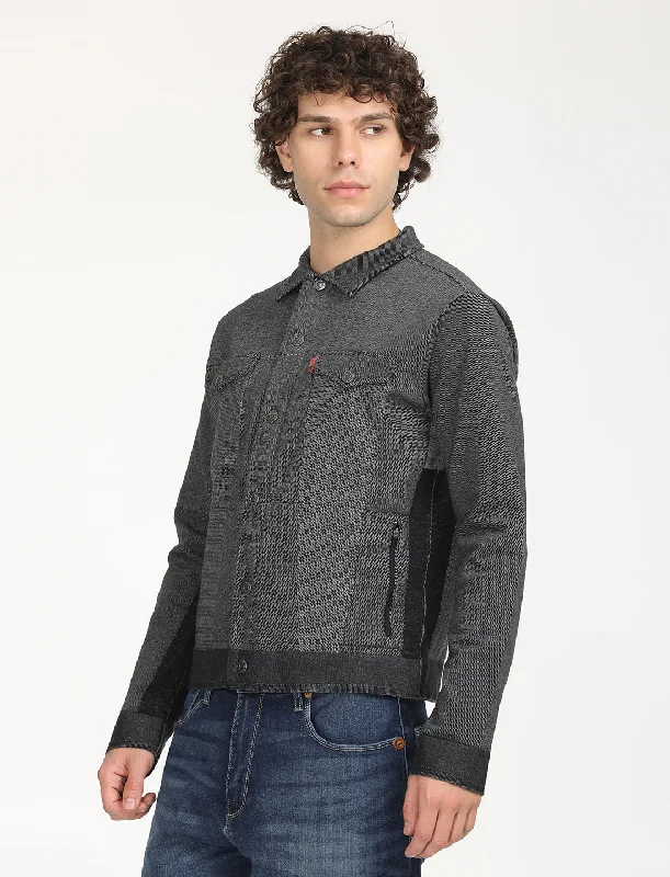 Special Savings Men's Solid Black Jacket
