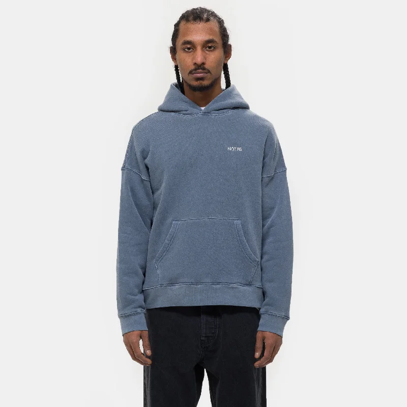 Daily Special Logo Hoodie in Washed Blue