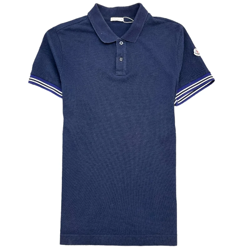 Men's Maglia Polo Shirt Navy Size M