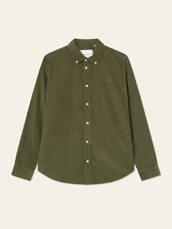 Anniversary Sale Kristian Corduroy Shirt - Olive Night