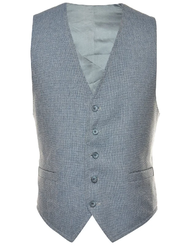 Great Bargains Button-Front Grey Classic Waistcoat - M