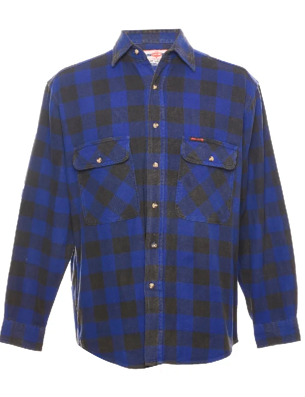 The Best Prices Blue Checked Shirt - M