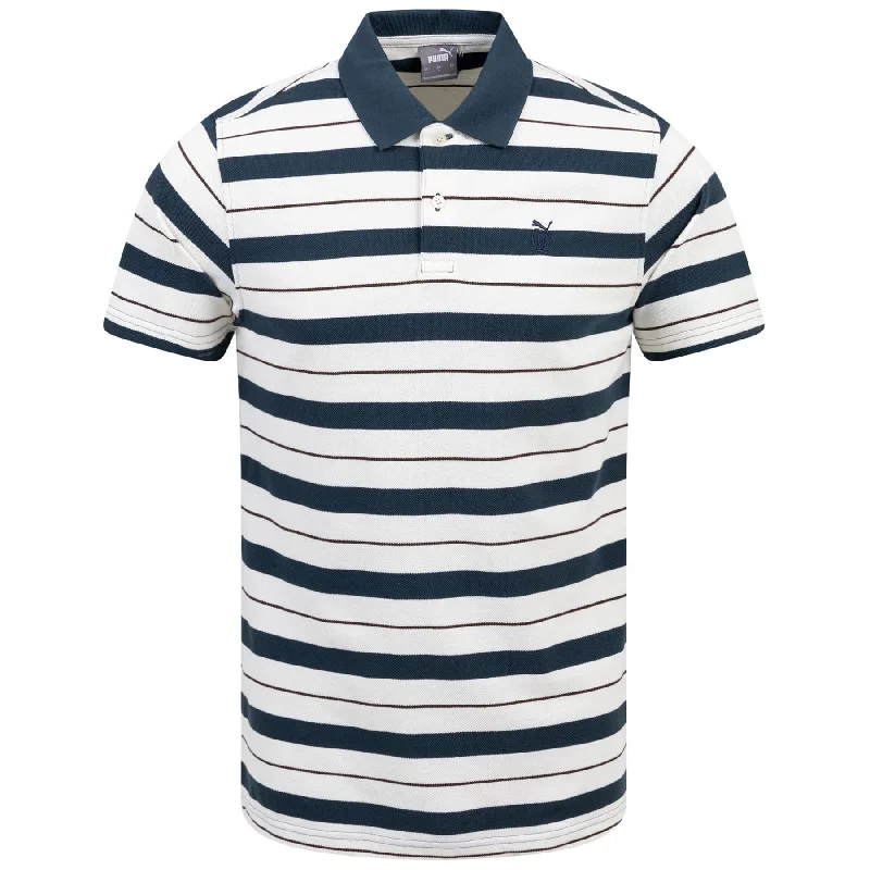 Unbeatable Prices x QGC Sunday Stripe Polo White/Navy - SS24