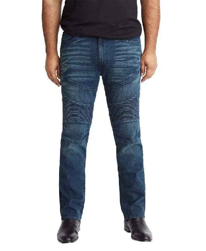 Biker Slim Straight Leg Jeans