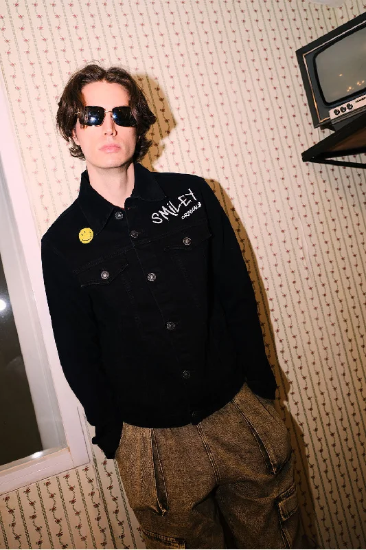 Members Only Smiley Originals Denim Jacket