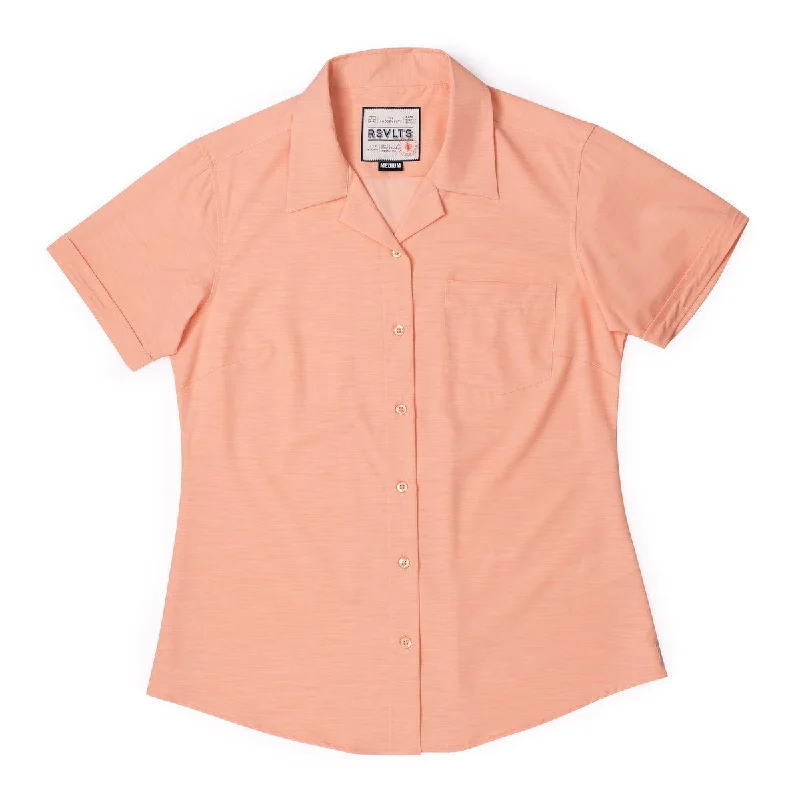 Great Bargain Peach Chaos – Women's KUNUFLEX Short Sleeve Shirt