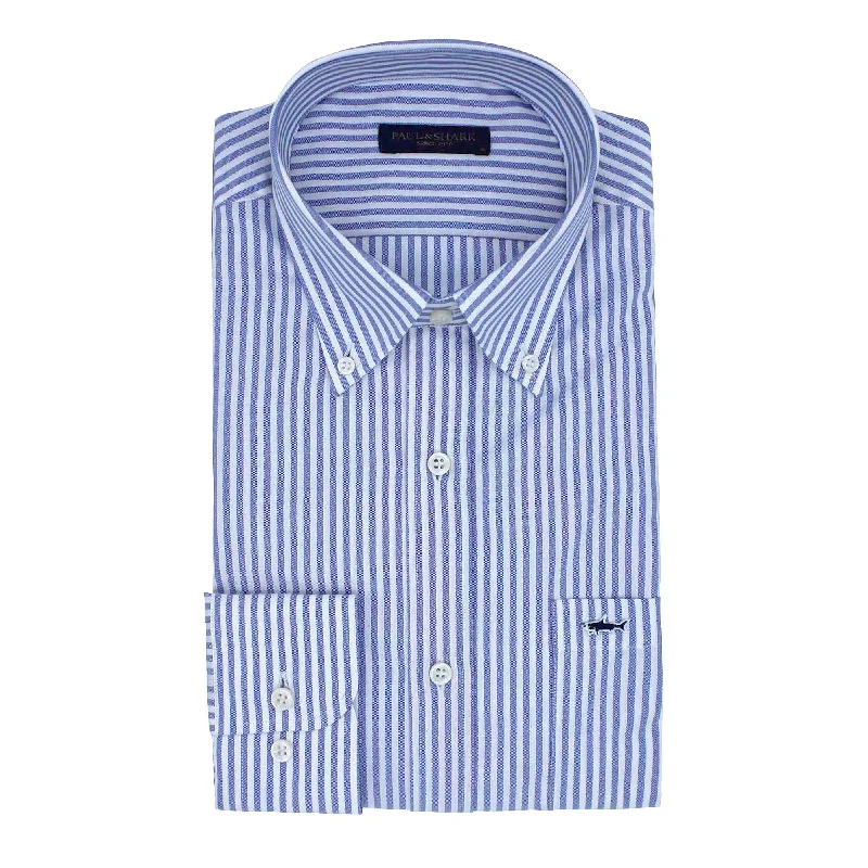 Extra Savings PAUL & SHARK Oxford Stripe Shirt BLUE/WHITE