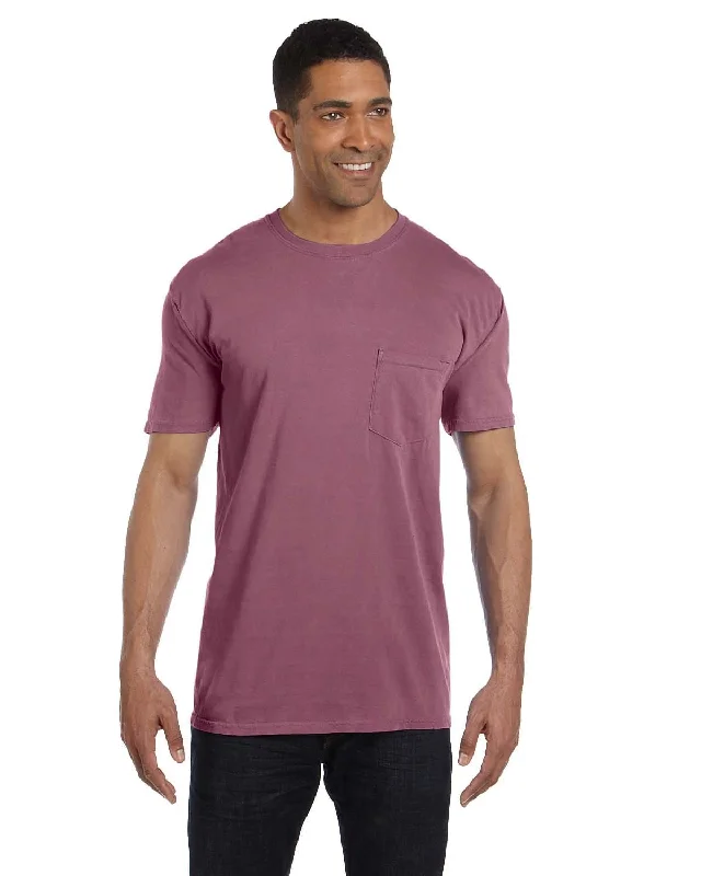 Comfort Colors Garment-Dyed Pocket T-Shirt | Berry