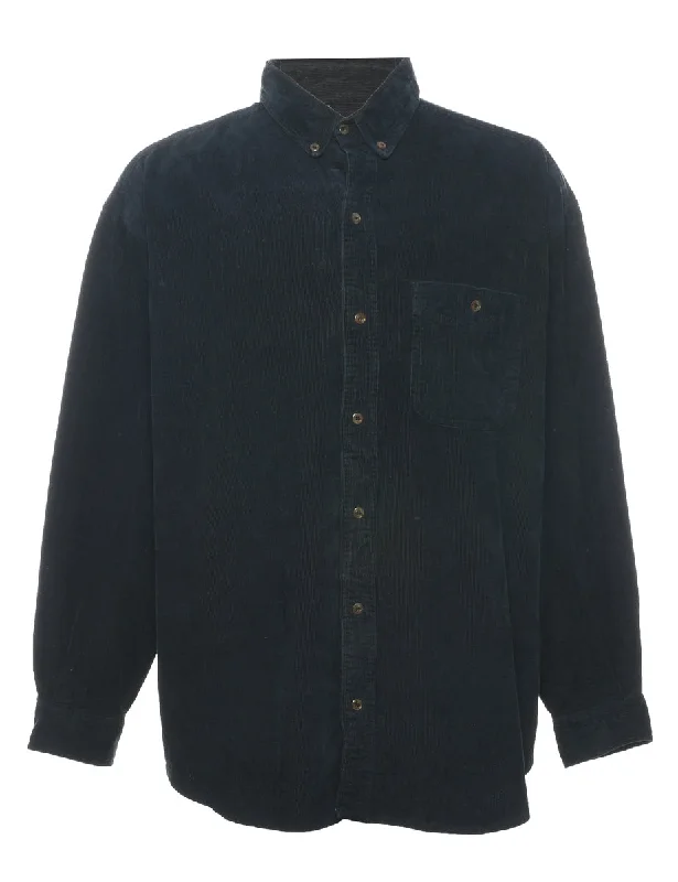 Black Corduroy Shirt - XL