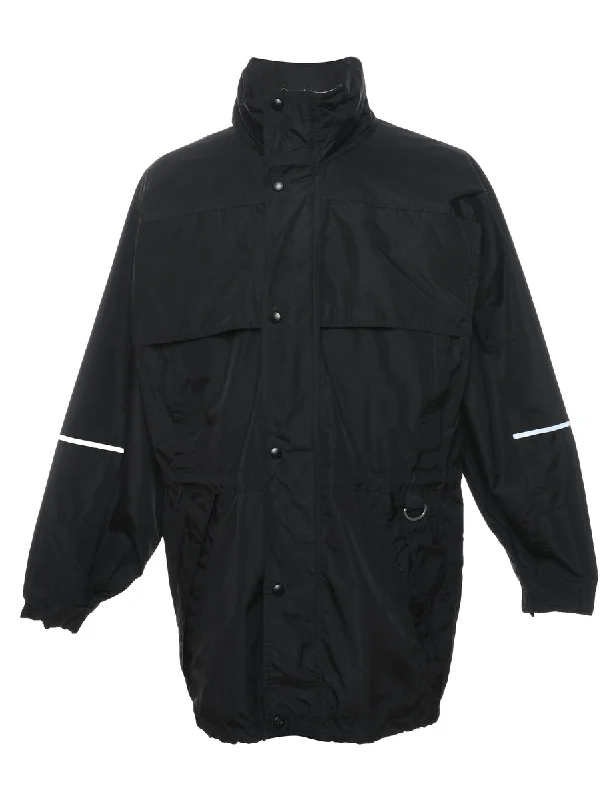 Black & White Contrast Nylon Jacket - S