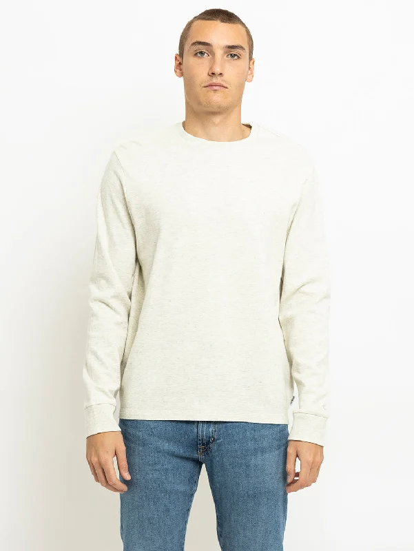 Shop and Save Long Sleeve Duofold Top - Oatmeal Heather
