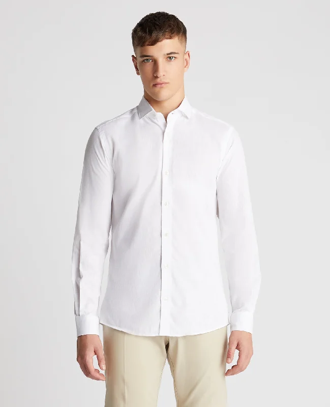 Unbeatable Prices Tapered Fit Cotton Linen Mix Shirt