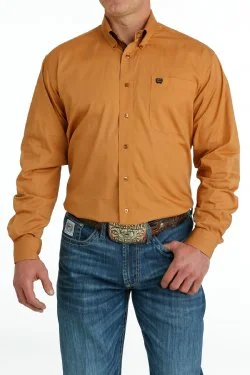 Weekend Discounts to Love CINCH GOLD SOLID BUTTON DOWN SHIRT