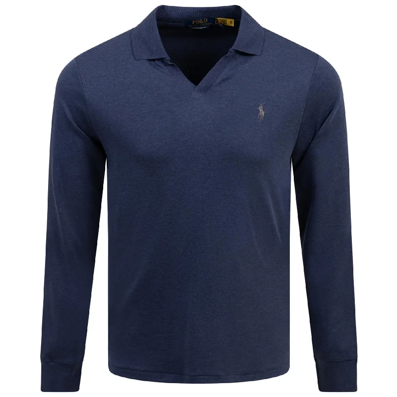 Polo Golf Slim Fit LS Cotton Polo Spring Navy - 2024