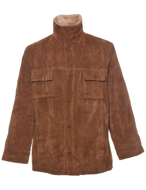 Big Savings Brown Shearling Jacket - L